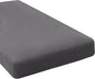 H.VERSAILTEX Super Stretch Individual Chaise Cover Sectional Couch Covers for L Shaped Sofa Both Left/Right Featuring Thick Jacquard Textured Twill Fabric (1 Piece Chaise Cover, Grey)