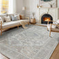 Machine Washable Rugs 5x7 Area Rugs for Living Room,Ultra Soft Low Pile Retro Rugs for Bedroom,Dining Room,Large Non Slip Carpet Vintage Distressed Accent Rug for Farmhouse Office Home Decor