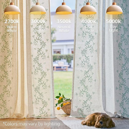 jinchan Evelyn Embroidered Linen Curtains 63 inch Floral Curtains for Living Room Bedroom Farmhouse Cottagecore Semi Sheer Light Filtering Window Drapes Rod Pocket 2 Panels W50 x L63 Sage Green
