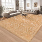 Ciicool Fluffy Faux Fur Area Rug 8 x 10 Feet, Beige Faux Sheepskin Rug Area Rug Large Shag Rug, Thick Shaggy Fuzzy Rugs Floor Carpets for Living Room, Bedroom, Dorm, Luxury Room Decor, Rectangle