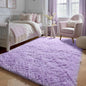 ONASAR Purple Area Rugs for Bedroom Living Room, Fluffy 4x6 Indoor Bedside Floor Throw Rug, Soft Plush Shaggy Carpet for Nursery Kids Girls Boys Teen Dorm Home Office Decor Aesthetic