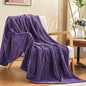 inhand Fleece Throw Blanket, Super Soft Fuzzy Blanket for Couch Sofa Bed Office, Cozy Plush Fleece Blanket Throw Size, Washable Lightweight Flannel Blankets Throw for All Season(50”x60”,Purple)