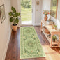 Area Rugs 2'x6' Runner Rug Non Slip Washable for Kitchen Hallway Bedroom Beside Laundry Room Bathroom Rug, Floor Carpet, Sage Green Yellow