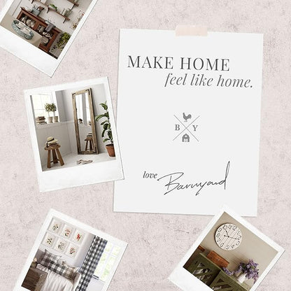Barnyard Designs Doormat Welcome Mat for Outdoors, Large Front Door Entrance Mat, Brown (Home Sweet Home Script, 30x17)