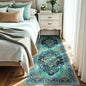 Area Rugs 3'x7' Runner Rug Non Slip Washable for Kitchen Hallway Bedroom Beside Laundry Room Bathroom Rug, Floor Carpet, Teal Green Lake Blue Turquoise