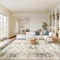 AMADA HOMEFURNISHING 9x12 Washable Area Rug, Low-Profile Large Area Rug with Non-Slip Backing & Durable Edge Binding, Vintage Large Rugs for Living Room, Bedroom & Dinning Room