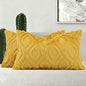 decorUhome Summer Throw Pillow Covers 12x20 Inch Set of 2, Soft Plush Faux Wool Mustard Yellow Solid Couch Pillow Covers, Accent Farmhouse Neutral Rectangle Pillow Cases for Sofa Bed Living Room