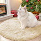 OLANLY Cream Round Rugs for Bedroom - Machine Washable, 2 ft Circle Area Rugs for Living Room, Soft and Fluffy Shaggy Carpet for Teen Girl and Boys, Nursery Rooms, Dorms, Home Decor Aesthetic
