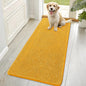 OLANLY Dog Door Mat for Muddy Paws 70x32, Absorbs Moisture and Dirt, Absorbent Non-Slip Washable Doormat, Quick Dry Chenille Mud Mat, Entry Indoor Entryway Carpet for Inside Floor, Golden Yellow