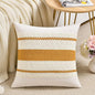 Fancy Homi Set of 1 Mustard Yellow Fall Decorative Throw Pillow Cover 16x16 Inch for Couch Bed Sofa, Autumn Halloween Thanksgiving Home Decor, Soft Cotton Aesthetic Cushion Case