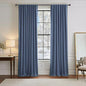 PONY DANCE Blackout Curtains 84 inches Long - Thermal Insulated Curtain Drapes Light Block Energy Efficient Modern Design Style for Home Decor, 52" x 84", Blue Haze, 2 Pieces