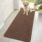 OLANLY Dog Door Mat for Muddy Paws 70x35, Absorbs Moisture and Dirt, Absorbent Non-Slip Washable Doormat, Quick Dry Chenille Mud Mat for Dogs, Entry Indoor Entryway Carpet for Inside Floor, Mocha