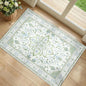 Area Rugs 2'x3' Kitchen Rugs Entry Rug Small Rugs for Entryway Kitchen Bathroom Door Mat Indoor Entrance,Washable Non Slip, Green White Blue