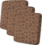 Leather Look Couch Cushion Covers Sofa Seat Slipcovers Sets Couches Furniture Protector for Sectional Armchair Loveseat Pets Kids Stretch Spandex Fabric (3 Cushion Sofa, Brown 01Flower)