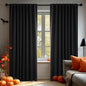Deconovo Blackout Curtains, Thermal Insulated, W70 x L108 2 Panels, Back Tab, Machine Washable, Room-Darkening Drapes for Bedroom/Living Room Black