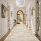 Soalmost 4x12 Wide Hallway Runners: Washable 12ft Runner Rug for Entryway Living Room Soft Vintage Non Slip Carpet Runner for Kitchen Dining Room Nursery Bedroom (Beige, 4x12ft)