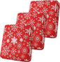 Smiry Printed Couch Cushion Covers, Stretch Soft Couch Covers for Sofa, Washable Non-Slip Sofa Slipcover Furniture Protector for Indoor and Outdoor (3 Pack, Red with White)