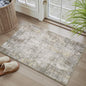 2 x 3 Small Area Rug Indoor Entryway Rug Machine Washable Non Slip Low Pile Carpet Modern Abstract Rugs for Bedroom Kitchen Powder Room Front Porch Bathroom, Beige