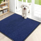 OLANLY Front Door Mat Indoor Outdoor Entrance, Waterproof Heavy Duty Doormat, Fade Resistant, Low Profile, Easy Clean Patio Porch Welcome Floor Mats for Entry, 35x30, Blue
