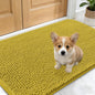 OLANLY Dog Door Mat for Muddy Paws 24x16, Absorbs Moisture and Dirt, Absorbent Non-Slip Washable Doormat, Quick Dry Chenille Mud Mat, Entry Indoor Entryway Carpet for Inside Floor, Mustard Yellow