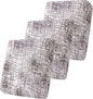 Smiry Printed Couch Cushion Covers, Stretch Soft Couch Covers for Sofa, Washable Non-Slip Sofa Slipcover Furniture Protector for Indoor and Outdoor (3 Pack, Brown and White)