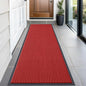 OLANLY Front Door Mat Indoor Outdoor Entrance, Waterproof Heavy Duty Doormat, Fade Resistant, Low Profile, Easy Clean Patio Porch Welcome Floor Mats for Entry, 59x20, Red