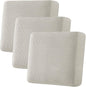 H.VERSAILTEX Super Stretch Individual Seat Cushion Covers - Sofa & Couch Cushion Slipcover Sets - Thick Jacquard Textured Twill Fabric (3 Piece XL Sofa Cushion Covers, Island Fossi)