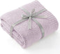 Bedsure Gentlesoft Cozy Knit Throw Blanket - Super Soft Fluffy Blanket for Couch, Bed, Sofa, Lightweight Warm All Season Plush Blankets, Mothers Day, Birthday Gifts for Her Him, Purple, 50x60 Inches