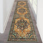 HEBE Hallway Runner Rug 2'x8' Washable Vintage Distressed Area Rugs Non Slip Laundry Rug Runner Boho Floor Carpet Runners for Hallways Entryway Laundry Room Kitchen Bathroom