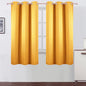 LEMOMO Yellow Blackout Curtains 34 x 63 Inch Length/Set of 2 Curtain Panels/Thermal Insulated Room Darkening Blackout Curtains for Bedroom
