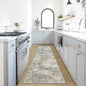 2'6''x8' Runner Rugs Washable Rug: Modern Abstract Hallway Runner Rug Indoor Soft Low Pile Thin Carpet Anti-Skid Non-Shedding Carpets for Kitchen, Entryway, Laundry, Bedroom - Multi Color