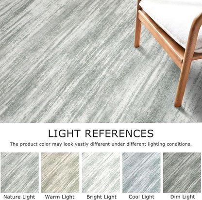 KOZYFLY Small Area Rug 2x3 Rug Entryway Rugs Modern Abstract Indoor Non-Slip Machine Washable Rug Grey Green, Dining Room Rug with Soft Low Pile for Living Room Bath Office Small Carpet Floor Mats