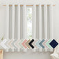 NICETOWN 100% Absolutely Blackout Linen Curtains with Thermal Insulated White Liner, Ivory, 52" W x 48" L, Set of 2, Burlap Textured Textured Linen Look Privacy Window Treatment for Kitchen