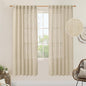 LAMIT Light Filtering Linen Curtains 78 inches Long for Bedroom, Faux Linen Textured Semi Sheer Back Tab and Rod Pocket Boho Modern Drapes for Living Room/Farmhouse, Linen, 2 Panels, 52 x 78 Inch