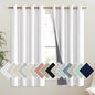 NICETOWN 100% Absolutely Blackout Linen Curtains with Thermal Insulated Liner, Greyish White, 52" Wide, 63" Length Energy Saving Curtains for Living Room 2 Panels Set, Vertical Blinds