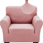 ZNSAYOTX 1 Piece Jacquard Chair Slipcovers for Living Room High Stretch Chair Covers with Arms Anti Slip Pets Friendly Couch Sofa Armchair Cover Furniture Protector (Small,New Pattern Rose)