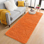 OLANLY 2x5 Machine Washable Runner Rugs for Hallway, Soft Fluffy Shaggy Bedside Rugs for Bedroom, Living Room, Indoor Floor Carpet for Kids Girls and Boys, Nursery Rooms, Home Decor Aesthetic, Orange