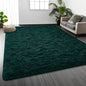 Deerhoo Large Shag Area Rugs 5 x 8, Plush Fuzzy Rugs for Living Room, Ultra Soft Fluffy Furry Rug for Bedroom, Indoor Carpet Nursery Rugs for Kids Room Home Decor, Deep Green