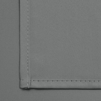 Yakamok Grommet Room Darkening Thermal Insulated Blackout Curtains Window Panels for Bedroom Width 52 Inch by Length 54 Inch Grey Two Curtain Panels