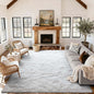 Area Rugs for Living Room, 6x9 Feet Soft Fluffy Shagg Plush Rug High Pile Large Indoor Modern Non-Slip Floor Carpet for Bedroom Nursery Kids Home Room Dorm Decor Aesthetic White