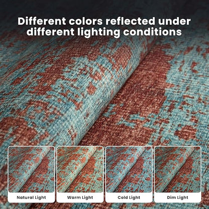 Washable Rugs 8x10 Area Rugs for Living Room-Modern Abstract Rugs for Bedroom,Dining Room,Ultra Soft Low Pile Large Carpet with Non Slip Rubber Backing,Neutral Accent Rug for Nursery Home Office
