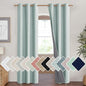 NICETOWN 100% Absolutely Blackout Linen Curtains with Thermal Insulated White Liner, Seafoam Green, 42" Wide, 84" Length Energy Saving Curtains for Living Room 2 Panels Set, Vertical Blinds