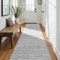3x10 Washable Hallway Runner Rug - Moroccan Non-Slip Long Runners for Entryway Soft Modern Geometric Low-Pile Rugs for Kitchen Waterproof Neutral Carpet for Bedrooom Bathroom Laundry 3x10 Grey