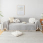 HANDONTIME Grey Sofa Cover for Couch Boho Couch Cover for 3 Seat Dog Couch Cover Love Seat Couch Covers Light Grey Sectional Cover 71" X118" Tassel Chenille Herringbone Sofa Covers Washable