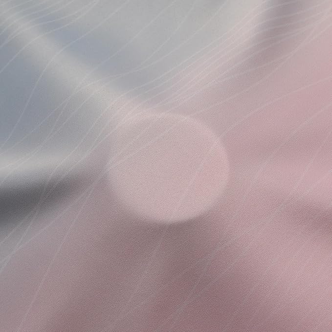 Estelar Textiler Grey and Pink Ombre Short Blackout Curtains 36 Inch Long, Thermal Insulated Grommet Small Half Window Drapes for Cafe/Basement/RV Camper/Kitchen, 52Wx36L, 2 Panels
