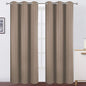 LEMOMO Cappuccino Thermal Blackout Curtains/42 x 84 Inch/Set of 2 Panels Room Darkening Curtains for Bedroom