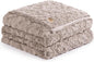 UGG Adalee Faux Fur Full/Queen Size Blanket, Warm Cozy Blanket, Extra Large Throw for Sofa, Washable Bedding for Full or Queen Size Bed, Cute Room Decor, 90" x 90", Oyster Brown