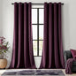 MIULEE Velvet Curtains Purple Orchid Elegant Grommet Thermal Insulated Soundproof Room Darkening Curtains/Drapes for Classical Living Room Bedroom Decor 52 x 90 Inch Set of 2