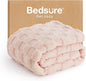 Bedsure GentleSoft Light Pink Twin XL Blanket for Bed - Super Soft Cozy Fleece Blankets for Kids, Cute Throws Dorm Room Essentials for Girls Teens Back to School, 66x90 Inches