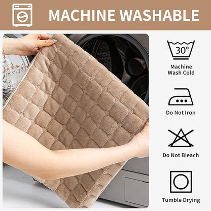 Velvet Couch Covers for Dogs, Dog Sectional Couch Covers, Pet Couchs Cover for Large Sectional, Couchs Protector for Dogs, Sectional Sofa Cover for Pet Washable(1PC,Khaki,27.6"×94.4")